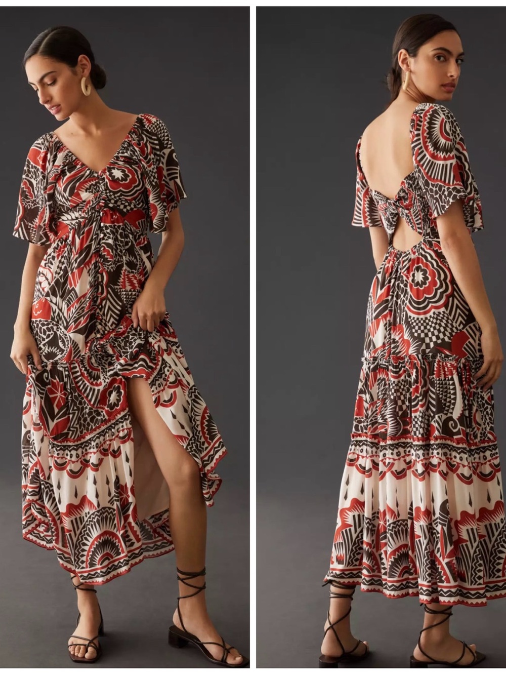 🌟By Anthropologie 🌟Tiered Maxi Dress, Medium